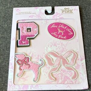 Pink x loveshackfancy 4 piece patch set